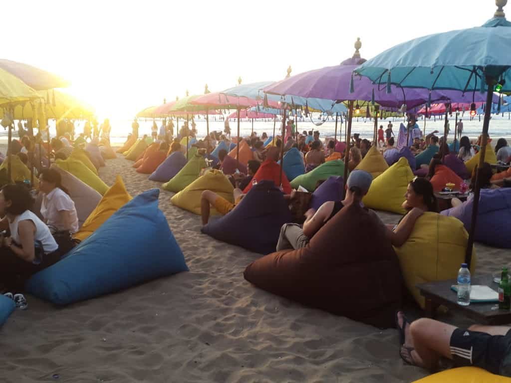 A beachfront resort view in Seminyak, Bali