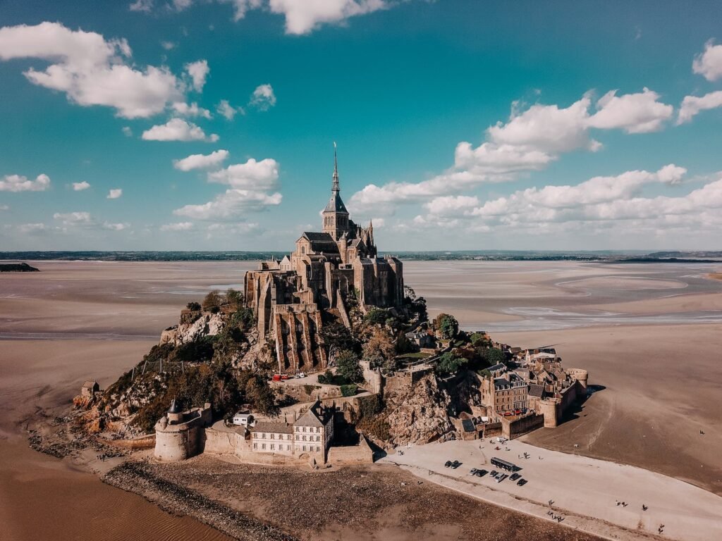 the mont saint michel abbey in normandy